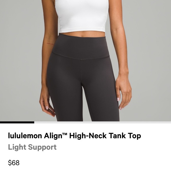 Lululemon Align High Neck Tank Top in Lip Gloss - Picture 6 of 7